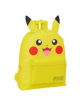 Mochila Escolar Pokémon Amarelo 30 x 40 x 15 cm