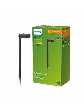 Estaca solar de jardim Philips Vynce 1,5 W 10,5 x 13,5 x 54 cm Preto Plástico Quadrado (2700 K)...