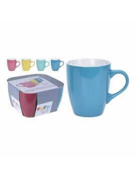 Juego de 4 Tazas Mug Lifetime Cerámica 340 ml