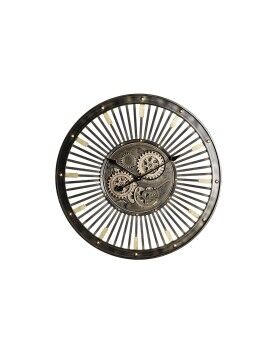 Reloj de Pared DKD Home Decor Negro Dorado Hierro Vintage 65 x 6,7 x 65 cm