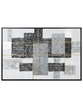 Cuadro Home ESPRIT Blanco Negro Dorado Moderno 156 x 3,8 x 106 cm