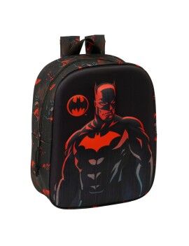 Mochila Escolar Batman Negro 22 x 27 x 10 cm 3D