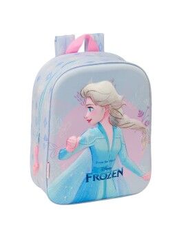 Mochila Escolar Frozen Lila 22 x 27 x 10 cm 3D