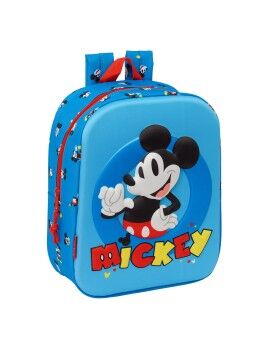 Mochila Escolar Mickey Mouse Clubhouse Azul 22 x 27 x 10 cm 3D