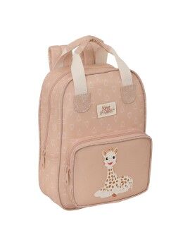 Mochila Escolar Sophie la Girafe Bege 20 x 28 x 8 cm