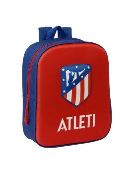 Mochila Escolar Atlético Madrid Rojo 22 x 27 x 10 cm 3D