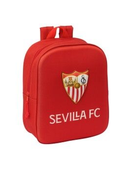 Mochila Escolar Sevilla Fútbol Club Rojo 22 x 27 x 10 cm 3D