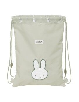 Saco Mochila com Cordas Miffy Niebla Cinzento 26 x 34 x 1 cm