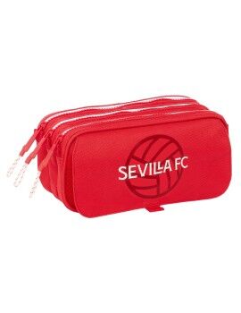 Portatodo Triple Sevilla Fútbol Club Rojo 21,5 x 10 x 8 cm