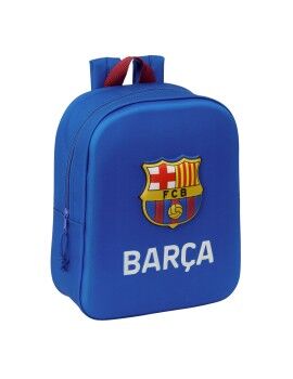 Mochila Escolar F.C. Barcelona Azul Marinho 22 x 27 x 10 cm 3D