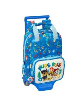 Mochila Escolar com Rodas The Paw Patrol Pups rule Azul 20 x 28 x 8 cm