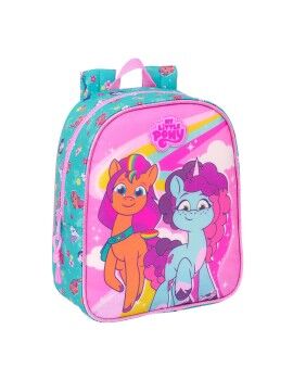 Mochila Escolar My Little Pony Magic Cor de Rosa Turquesa 22 x 27 x 10 cm