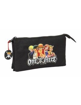 Malas para tudo triplas One Piece Preto 22 x 12 x 3 cm