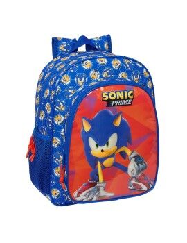 Mochila Escolar Sonic Prime Azul 32 x 38 x 12 cm