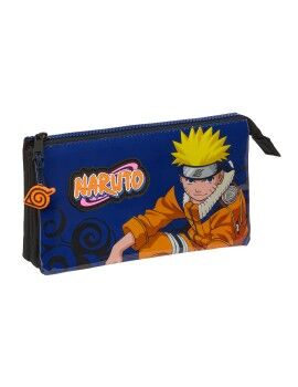 Malas para tudo triplas Naruto Ninja Azul Preto 22 x 12 x 3 cm