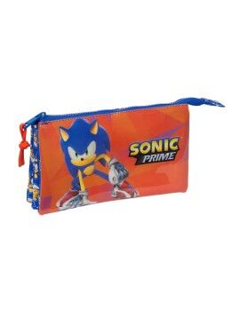 Malas para tudo triplas Sonic Prime Azul 22 x 12 x 3 cm