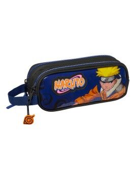 Portatodo Doble Naruto Ninja Azul Negro 21 x 8 x 6 cm