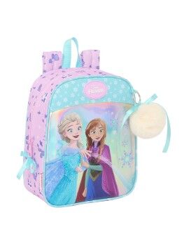 Mochila Escolar Frozen Cool days Violeta Azul celeste 22 x 27 x 10 cm