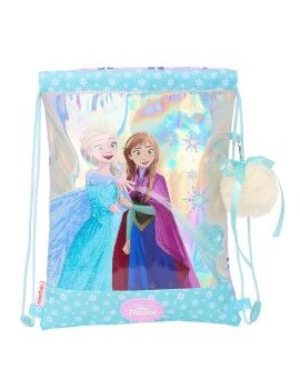 Bolsa Mochila con Cuerdas Frozen Cool days Violeta Azul cielo 26 x 34 x 1 cm