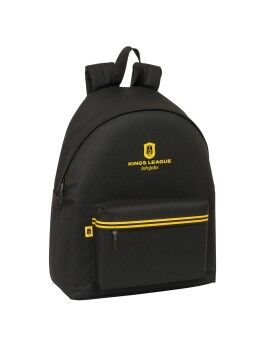 Mochila Escolar Kings League Negro 33 x 42 x 15 cm