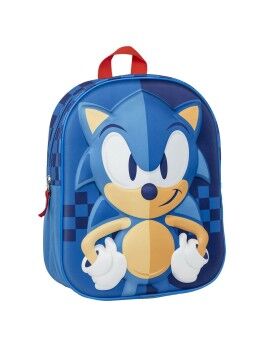 Mochila Escolar Sonic Azul 25 x 31 x 10 cm