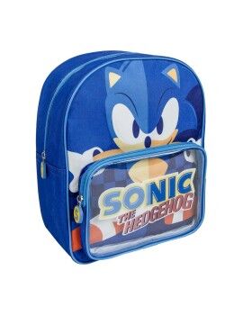 Mochila Escolar Sonic Azul 25 x 3 x 12 cm