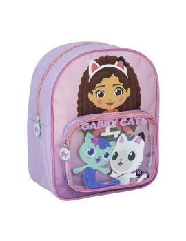 Mochila Escolar Gabby's Dollhouse Cor de Rosa 25 x 3 x 12 cm