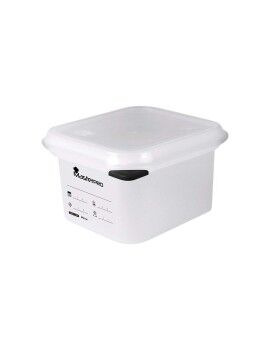 Lancheira Hermética Masterpro Foodies Polipropileno Quadrado 1 L 17,6 x 10,8 x 10 cm Branco...