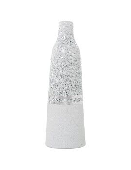 Vaso Alexandra House Living Branco Prateado Cerâmica 13 x 13 x 37 cm