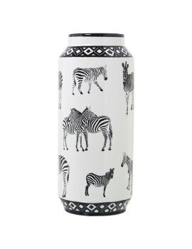 Vaso Alexandra House Living Branco Cerâmica Zebra 18 x 18 x 36 cm