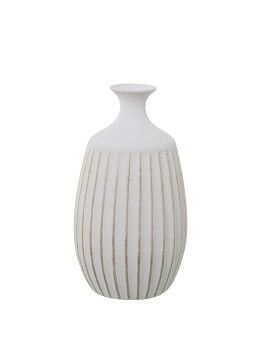 Vaso Alexandra House Living Branco Dourado Cerâmica 23 x 23 x 37 cm