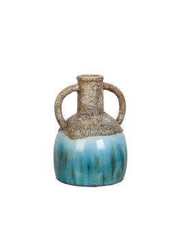 Vaso Alexandra House Living Azul Castanho Terracota 20 x 30 x 20 cm Com pegas