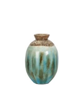 Vaso Alexandra House Living Azul Castanho Terracota 22 x 35 x 22 cm