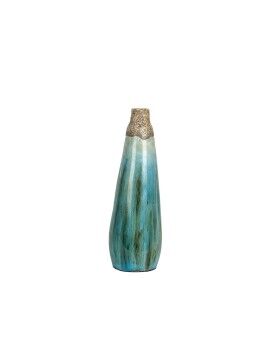 Vaso Alexandra House Living Azul Castanho Terracota 13 x 40 x 13 cm