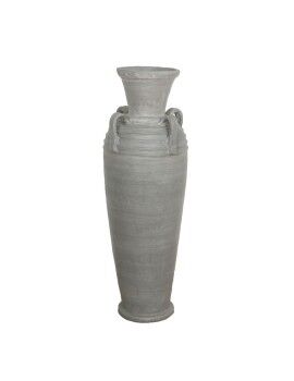 Jarrón de suelo Alexandra House Living Gris Terracota 33 x 100 x 33 cm Con asas