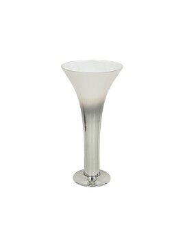 Vaso Alexandra House Living Transparente Prateado Vidro 27 x 47 x 27 cm