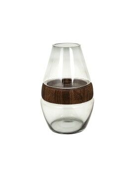 Vaso Alexandra House Living Natural Madeira Vidro 18 x 29 x 18 cm