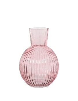 Vaso Alexandra House Living Cor de Rosa Cristal 18 x 18 x 27 cm