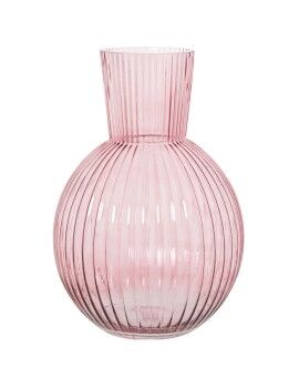 Vaso Alexandra House Living Cor de Rosa Cristal 23 x 23 x 34 cm