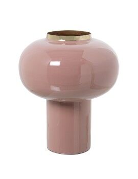 Vaso Alexandra House Living Cor de Rosa Dourado Metal 18 x 18 x 25 cm