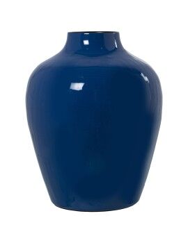 Vaso Alexandra House Living Azul escuro Metal 21 x 21 x 26 cm