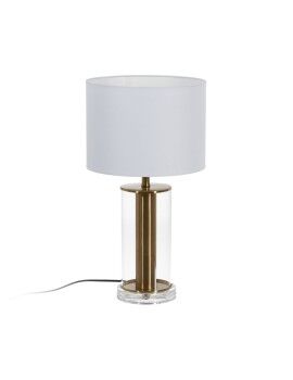 Lâmpada de mesa Branco Dourado Cristal Ferro 40 W 28 x 28 x 51 cm