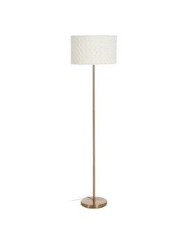 Lámpara de Pie Blanco Dorado Metal Tejido 60 W 220-240 V 40 x 40 x 146 cm