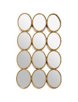 Espelho de parede Alexandra House Living Dourado Metal 12 x 16 cm 9 x 68 x 40 cm Redondo Oval