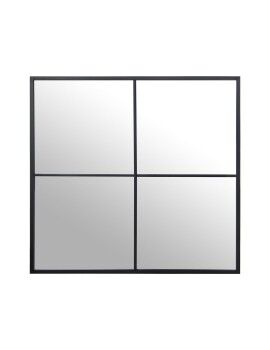 Espelho de parede Alexandra House Living Preto Metal Janela 5 x 73 x 73 cm