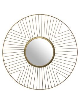 Espelho de parede Alexandra House Living Dourado Metal 50 x 1,2 cm Redondo