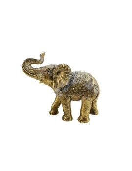 Figura Decorativa Romimex Dorado Resina Elefante 24 x 22 x 12 cm