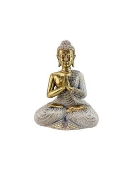 Figura Decorativa Romimex Dourado Resina Buda 18 x 25 x 14 cm