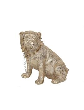 Figura Decorativa Romimex Dourado Resina Cão 28 x 26 x 19 cm