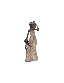 Figura Decorativa Romimex Multicolor Resina Africana Niña 14 x 35 x 9 cm